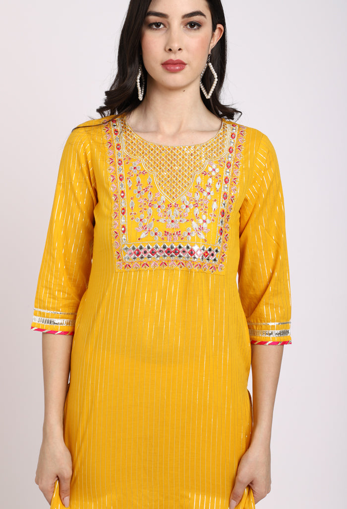 Rajnandini Pure Cotton Kurta Set With Dupatta