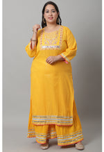 Load image into Gallery viewer, Pure Cotton Lurex Embroidered Kurta Set With Dupatta
