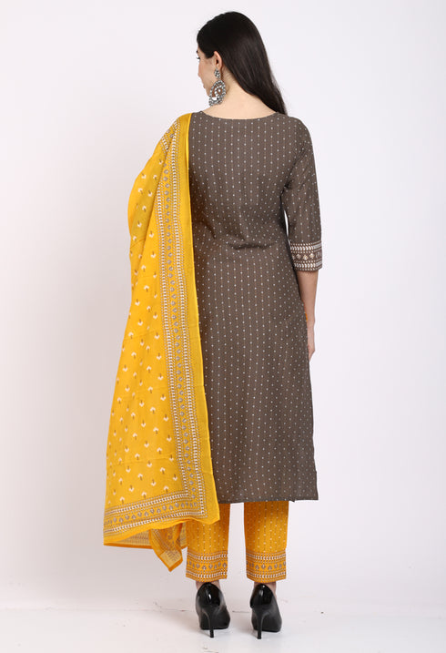Rajnandini Pure Cotton Kurta Set With Dupatta