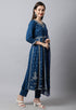 Rayon Slub  Embroidered Kurta Set With Dupatta