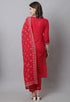 Pure Cotton Zari Weaving And  Embroidered Kurta Set With Dupatta