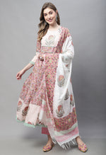 Load image into Gallery viewer, Pure Cotton Jaipuri Printed And Embroidered Kurta Set With Dupatta
