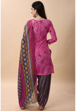 Load image into Gallery viewer, Pink Cotton Embroidered Unstitched Salwar Suit Material