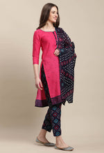 Load image into Gallery viewer, Rajnandini Pink Cotton Blend Printed Salwar Suit