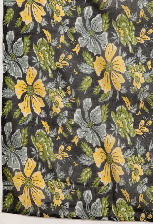 Rajnandini Olive Green Cotton Blend Printed Salwar Suit