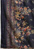 Navy Blue Cotton Printed Salwar Suit with Dupatta