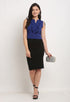 Royal Blue Polyester Solid Top