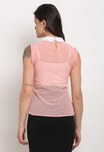 Load image into Gallery viewer, Light Pink Georgette Solid Top